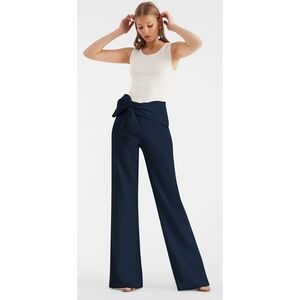 NWT Sachin & Babi Whitley Navy Wide Leg Pants (MSRP: $395) Sz 14
